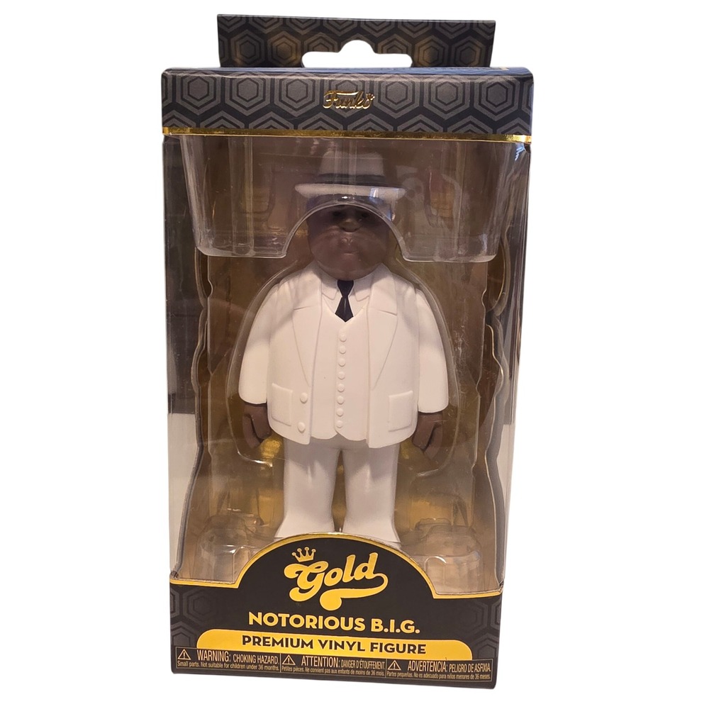 Funko Gold Notorious B.I.G. White Suit 5 Inch Premium Vinyl Figure Series One
